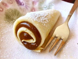 Panqueques Rellenos de Dulce De Leche