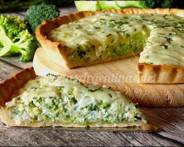 tarta de brocoli y ricotta