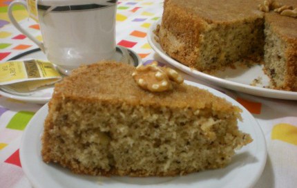 Torta de nuez para el té Torta de nuez