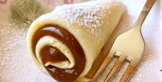 Panqueques argentinos rellenos de dulce de leche