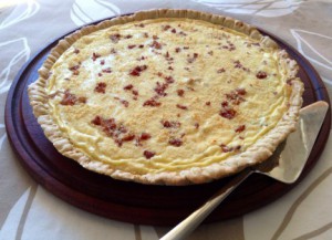 Tarta de Jamón, Panceta y Queso
