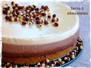 torta 3 chocolates