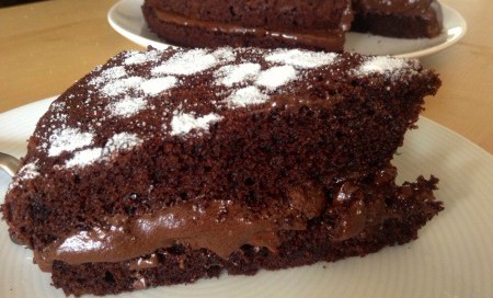 Torta alfajor de chocolate