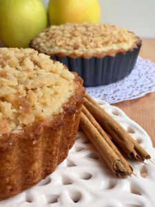 Tarta de manzanas con crumble