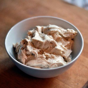 helado de banana y dulce de leche