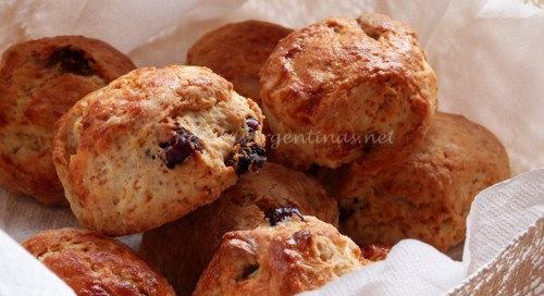 Scones con frutos secos scones