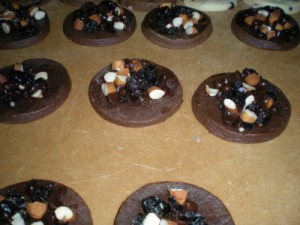 galletas chocolate y frutos secos