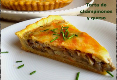Tarta de champiñones y queso tartadechampiñones1