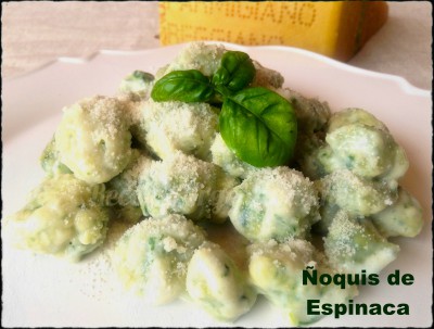 Ñoquis de espinacas
