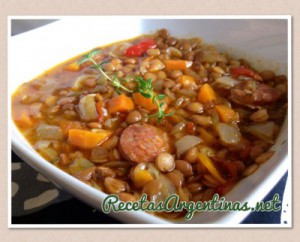 guiso de lentejas