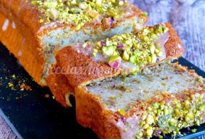 budín de pistachos y naranja