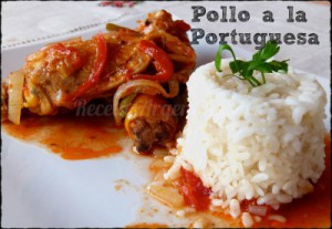 pollo a la portuguesa con arroz