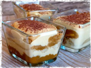 Tiramisú de dulce de leche