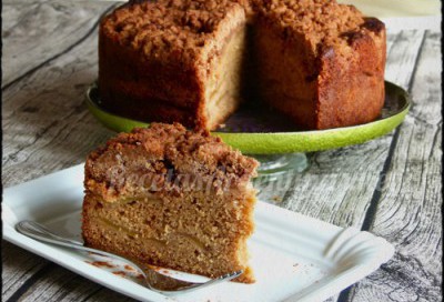 torta alemana con manzanas