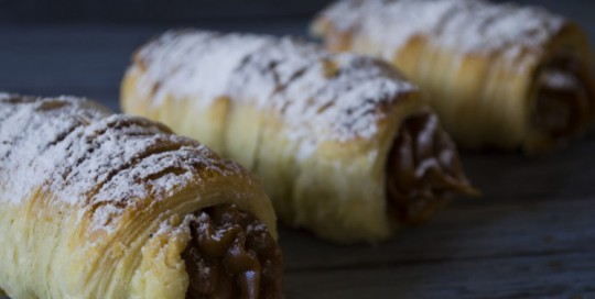 cañoncitos de dulce de leche