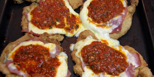 Milanesa de Pollo a la Napolitana. De contacto Con Lo Divino milanesa a la napolitana