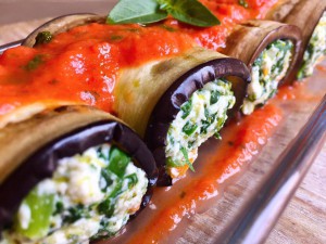 Rollitos de berenjenas