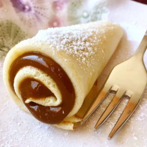 panqueques rellenos de dulce de leche