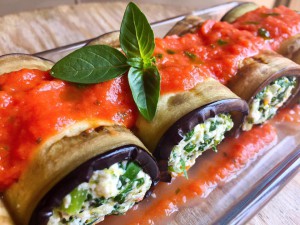 Rollitos de berenjenas