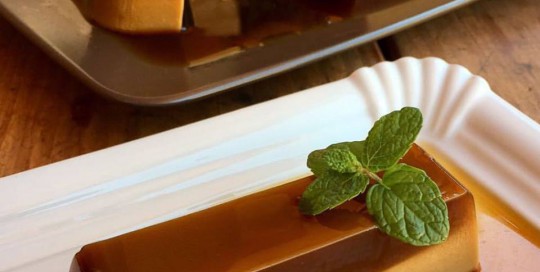 flan de cafe bicolor