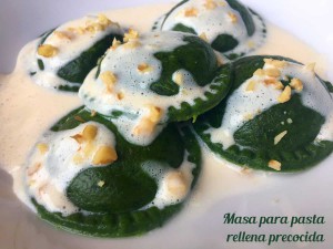 masa para pasta rellena precocida