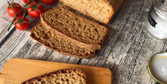 Pan casero con harina integral de Espelta pan de espelta
