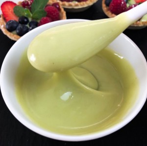 crema pastelera de pistachos