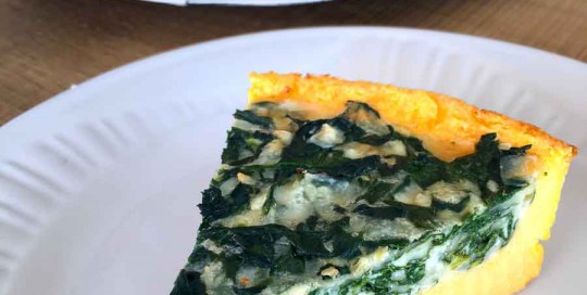 Quiche de Polenta y Espinacas quiche de polenta