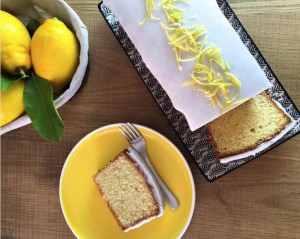 budín de limón glaseado