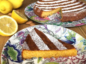 Torta caprese de limón