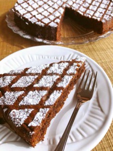 torta chocolate y almendras