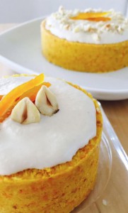 Tarta de zanahoria vegana sin cocción ( carrot cake)