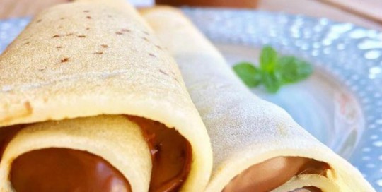 Panqueques Rellenos de Nutella Panqueques Rellenos de Nutella