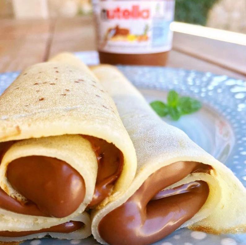 Panqueques Rellenos de Nutella