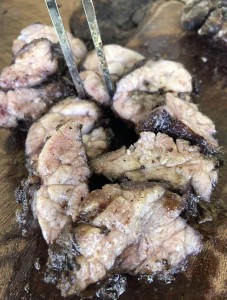 mollejitas al vino tinto