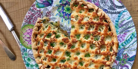 Tarta de zucchini y cebolla caramelizada tarta cebolla caramelizada y zucchini