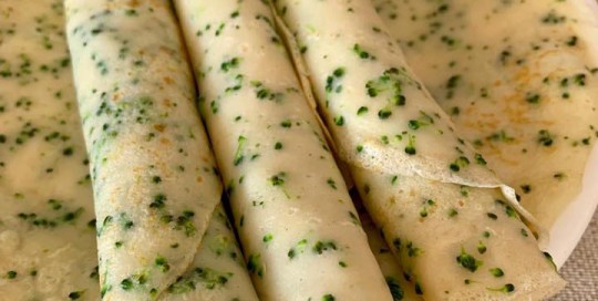 Crepes o Panqueques con Brócoli Panqueques o crepes con brocoli