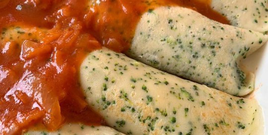 Canelones de Verdura y Ricota con Masa de panqueques de Brócoli canelones con masa de crepes con brocoli