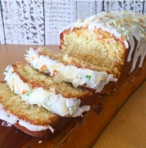 Budín de coco y lima