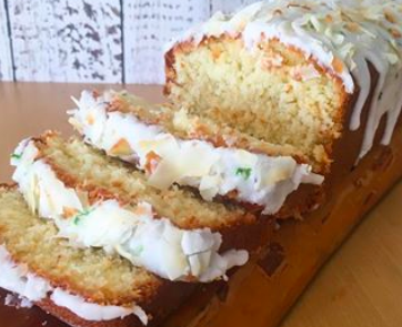 Budín de coco y lima