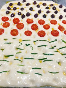 Focaccia «tres sabores»