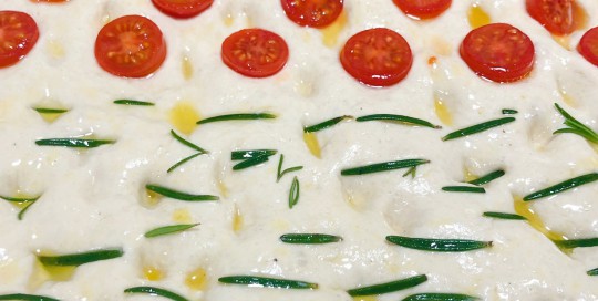 Focaccia «tres sabores»