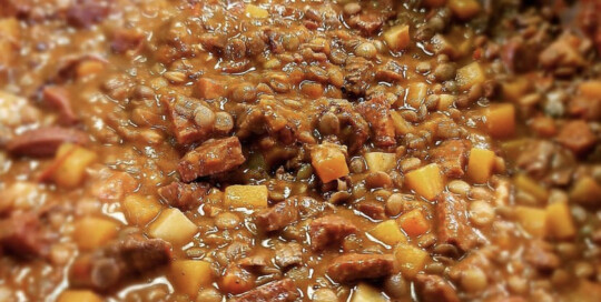 Guiso de lentejas