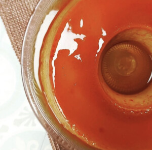 Flan de dulce de leche