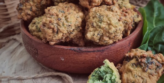 Buñuelos de Acelga Bocadillos de acelga