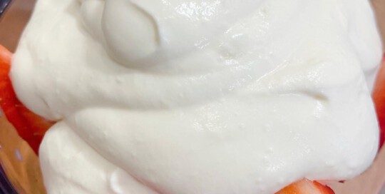 Crema Chantilly frutillas crema chantilli