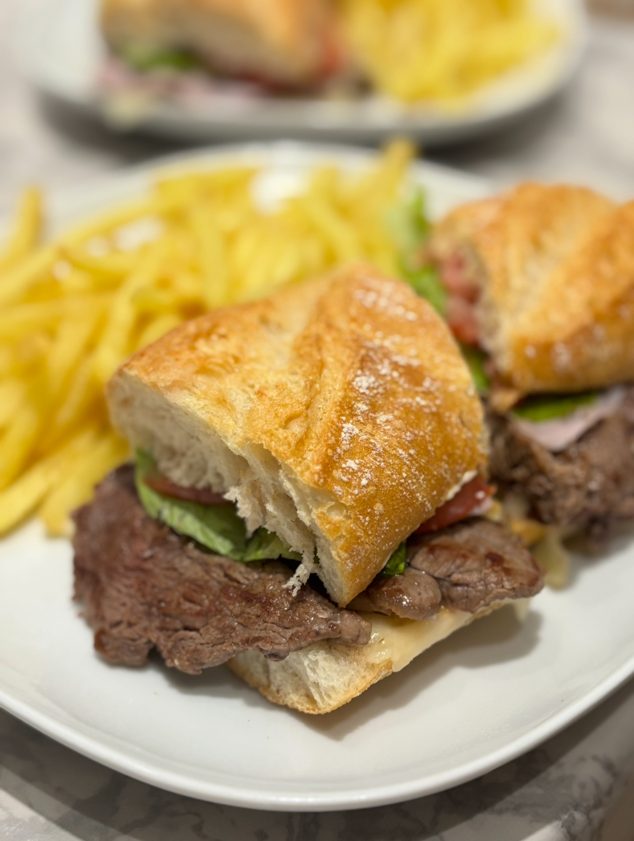 sándwich de lomito argentino